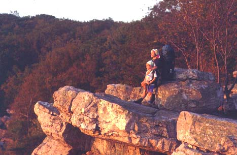 With my daughter at Annapolis Rocks in Maryland